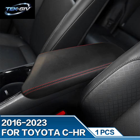 1PCS LHD Auto Armlehnen Box Abdeckung Dekoration Innen Zubehör Für Toyota C-HR CHR C HR 2016 2017 2018 2019 2020 2021 2022 2023
