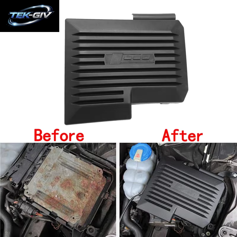 Für Audi A4 B9 8W A5 2017-2019 Auto Motor Staub Abdeckung Haube Dekorative Computer-Board Trim Elektronische Steuer Einheit Schutz Kappe