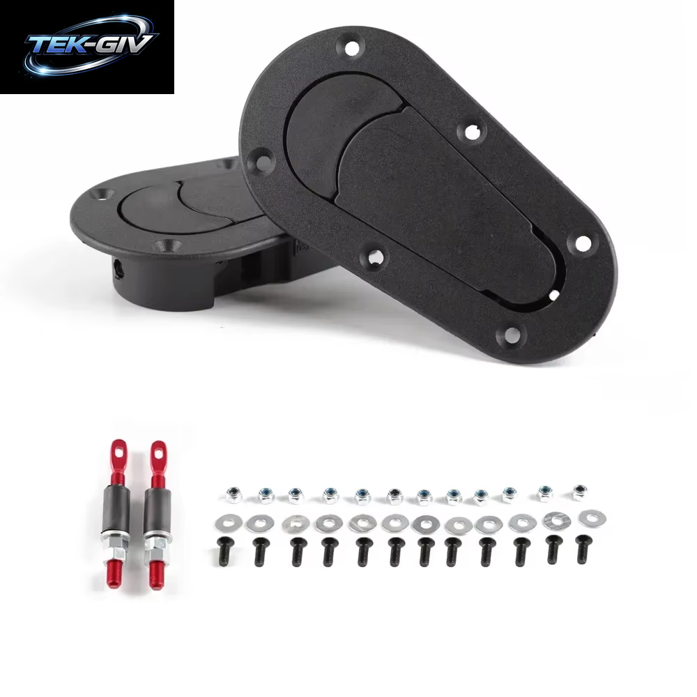 Universal Racing Car Unterputz Schnellspanner Fronthaube Motorhaubenverriegelungsstift Mit / Ohne Schlüsselverriegelungssatz, Schwarz / Carbon