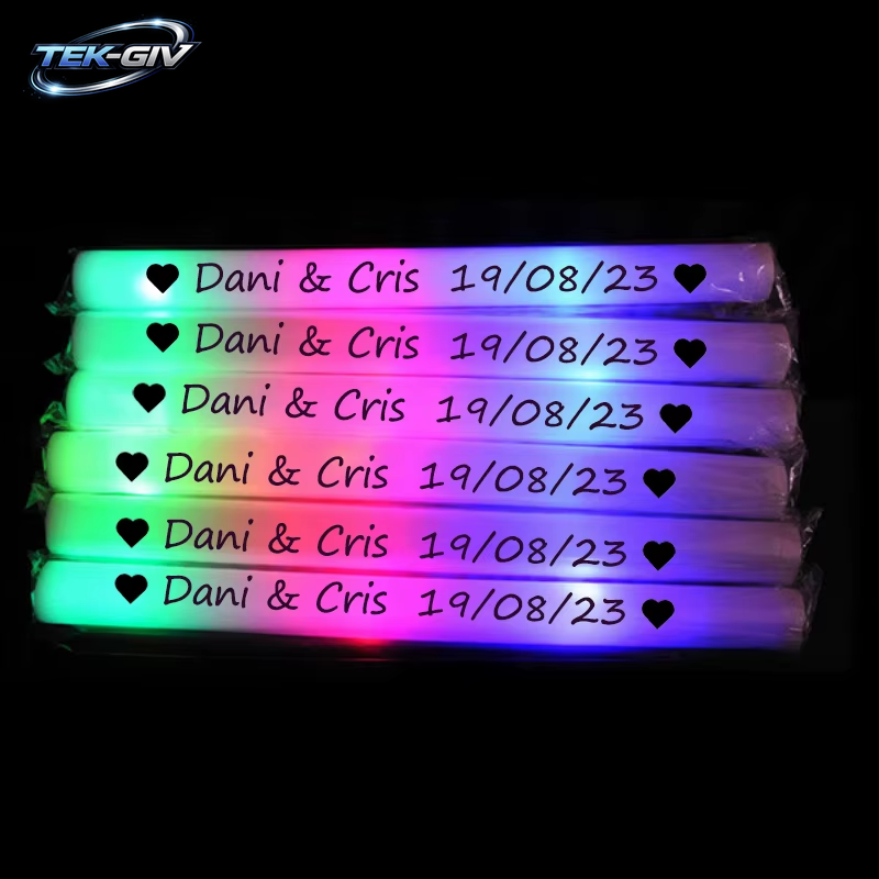 12/30/60 Stück Led-Leuchtstäbe, Bunt, Rgb-Leuchtschaumstoffstäbchen, Jubelröhre, Dunkles Licht Für Weihnachten, Geburtstag, Hochzeit, Partyzubehör