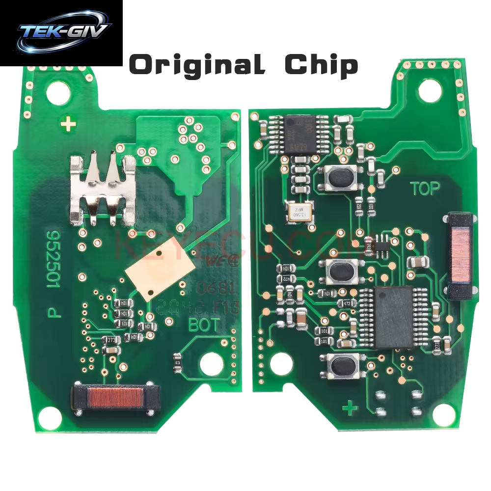 KEYECU 3M5T15K601-DC/DB Keyless Go Für Ford C-Max Focus MK2 Kuga Mondeo Galaxy 2007 2008 2009 2010 Smart Remote Key 433,92 Mhz