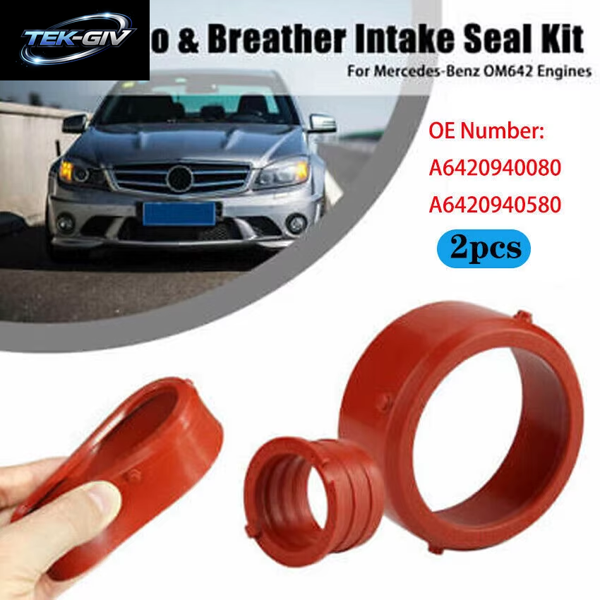 Dichtungsring-Set Für Turbo-Ansaug- Und Entlüfter Aus Rotem Gummi a 6420940080 6420940580 Für Mercedes-Benz OM642 CDI CRD Autozubehör