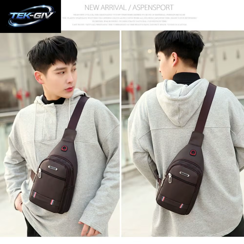 Schwarz Grau Braun Männer Messenger Bags Neue Rechteck Oxford Tuch Männer Umhängetasche USB Ladung Schulter Tasche Männlichen 3 Zipper Tasche
