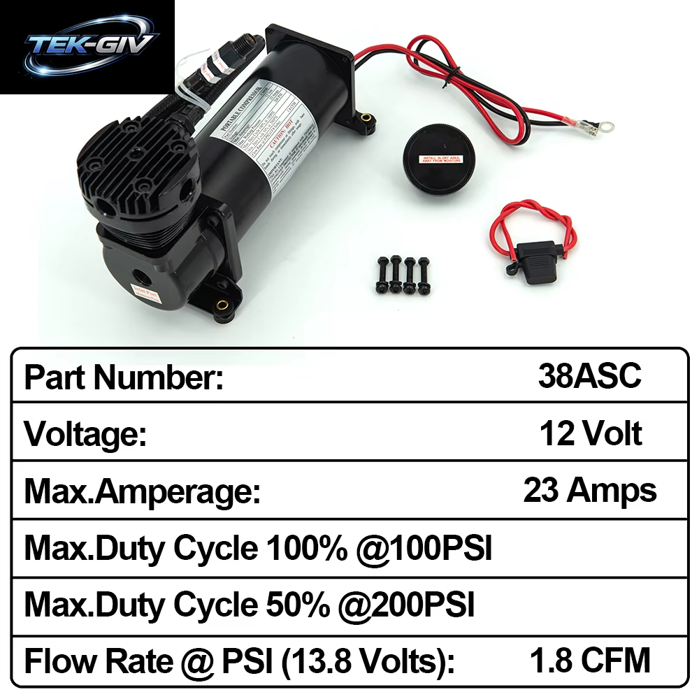 Universal 480C 12V Low Noise Suspension Luftkompressor Auto Air RIDE Suspension Kits Luftpumpe
