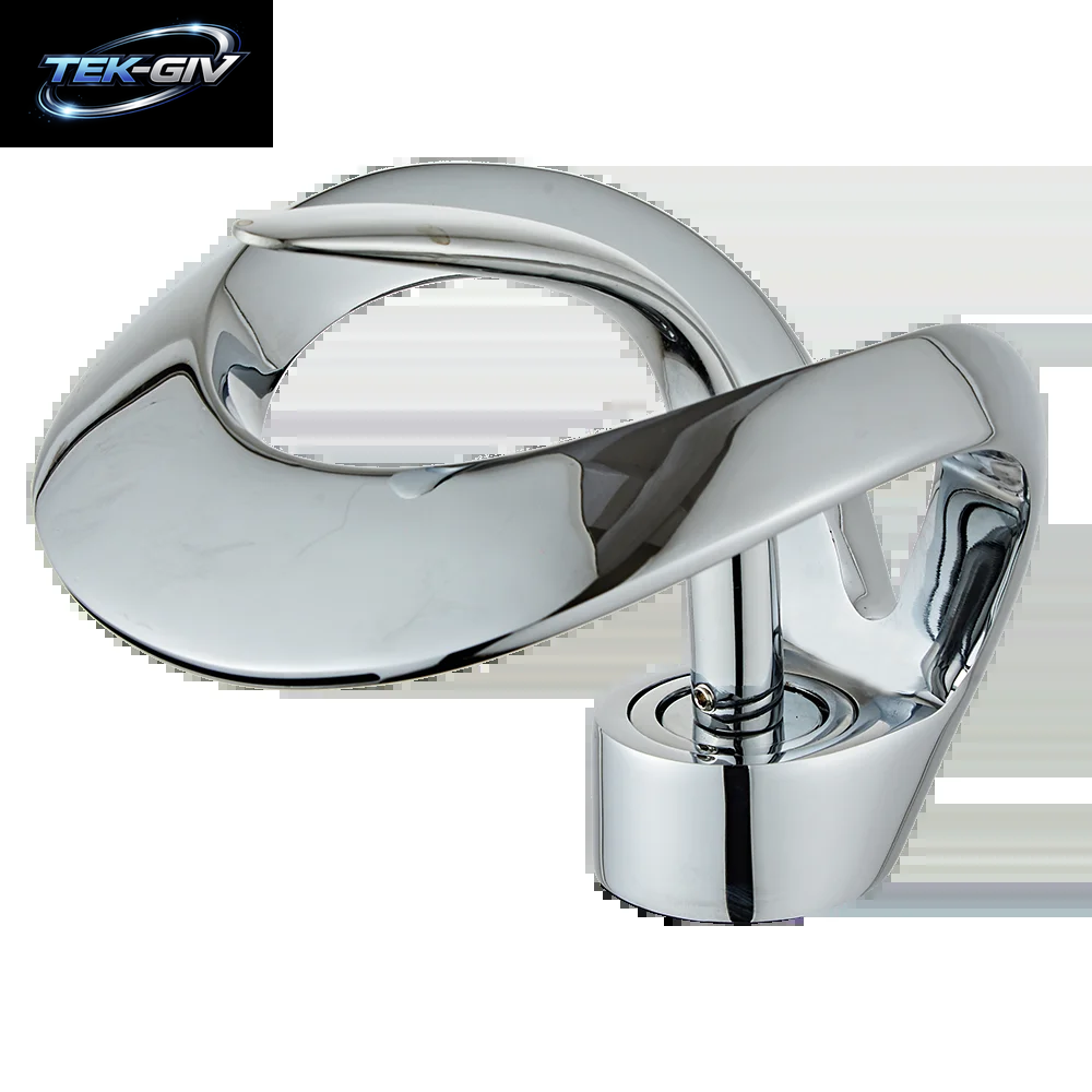 Schwarz Badezimmer Waschbecken Wasserhähne Einhand Wasserfall Wasserhahn Massivem Messing Waschbecken Mischbatterien Kreative Ausgehöhlte Design Wasserhahn