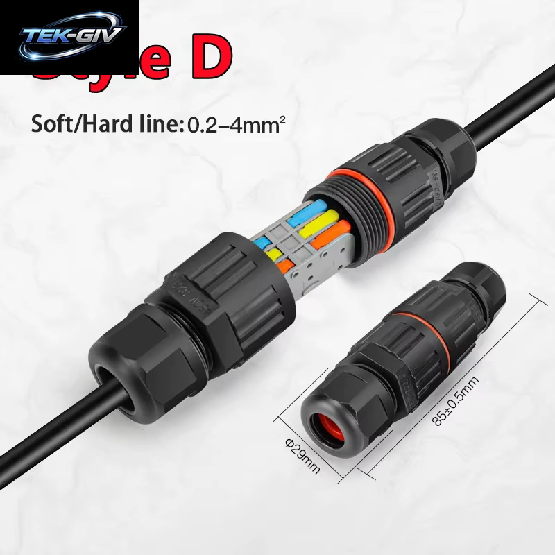 Neue 2/1PC IP68 Wasserdichte Joint Draht Schnell Verbindung Stecker 2/3 Pin Solder Weniger LED Lampe Verdrahtung Im Freien Regendicht Terminal