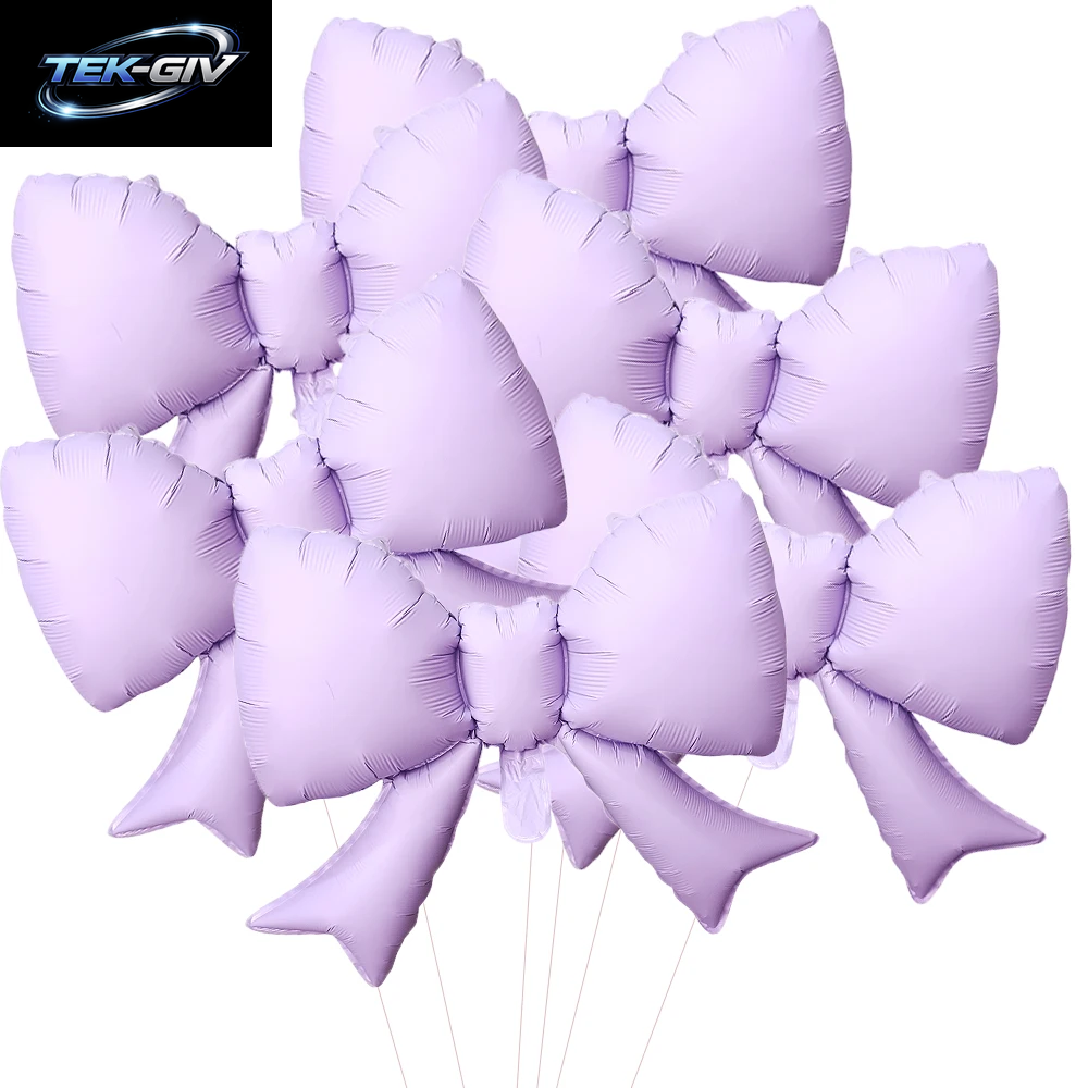 6 Stücke Baby Rosa Schleife Ballon Fliege Rosa Ballon Mini Bogen Ballon Hochzeit Braut Dusche Mädchen Geschenk Ballon Dekoration