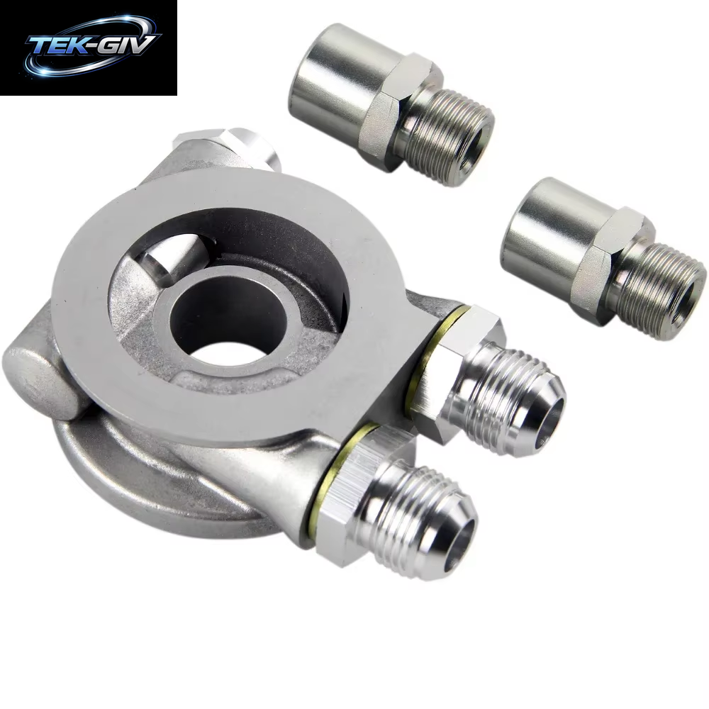 Aluminium AN8 AN10 Ölkühler Sandwich Platte Filter Adapter Turbo Thermostat Öl Sender Adapter