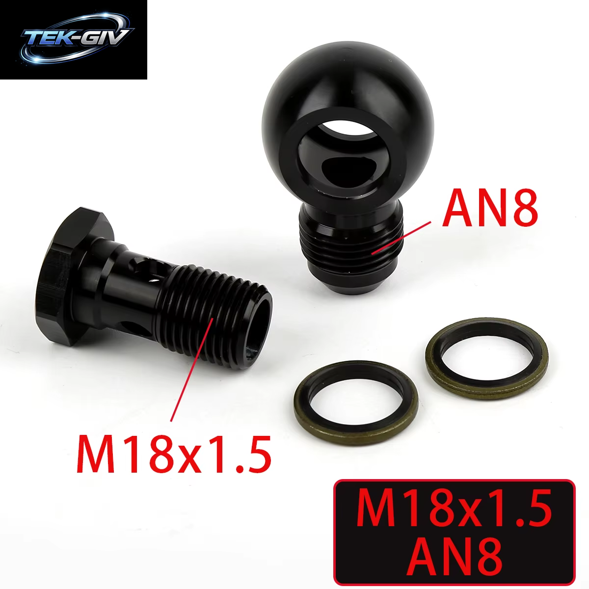 Aluminium M16X1, 5 M18 * 1, 5 M22 * 1,5 Schraube Hydraulische Kupplungs Schraube & Banjo Adapter Bolzen Verschraubung Stecker An10 Kugel Verschraubung Adapters Atz