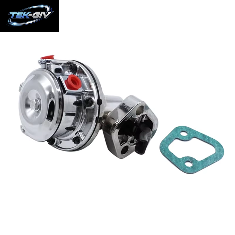 Ab61-Für Chevy Small Block V8 Mechanische Kraftstoffpumpe – 2 Ventile, 80 GPH, 8 PSI – SBC (262–400), Chrom, Autozubehör