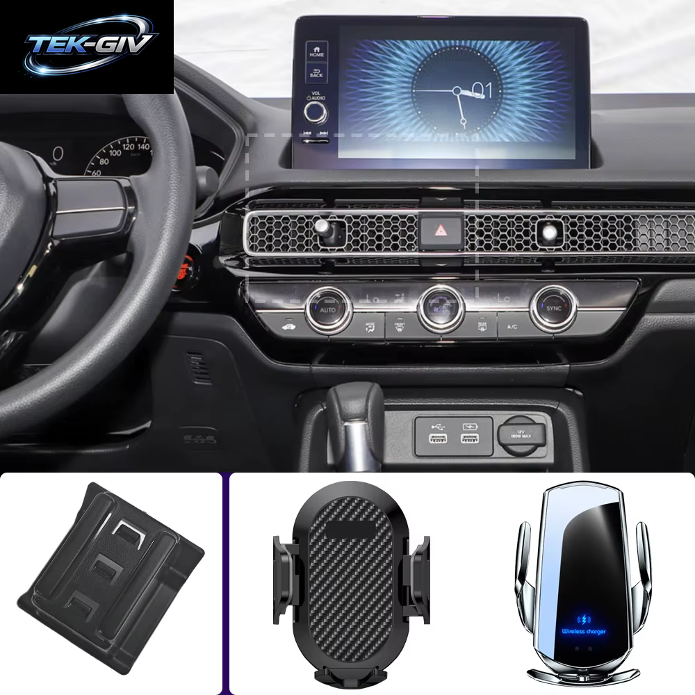 Autotelefonhalter Für Honda Civic 11Th MK11 2022 2023, Handyhalterungen, Kabelloses Laden, Spezielles Zubehör Mit Fester Basis
