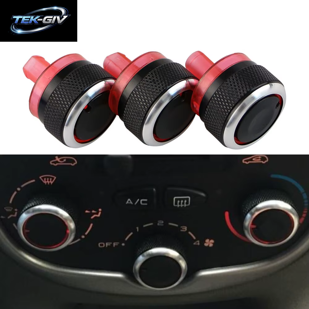 3 Teile/Satz Klimaanlage Knopf Für Peugeot 206 207 Citroen C2 AC Knopf Auto Heizung Zubehör Temperatur Controller Schalter