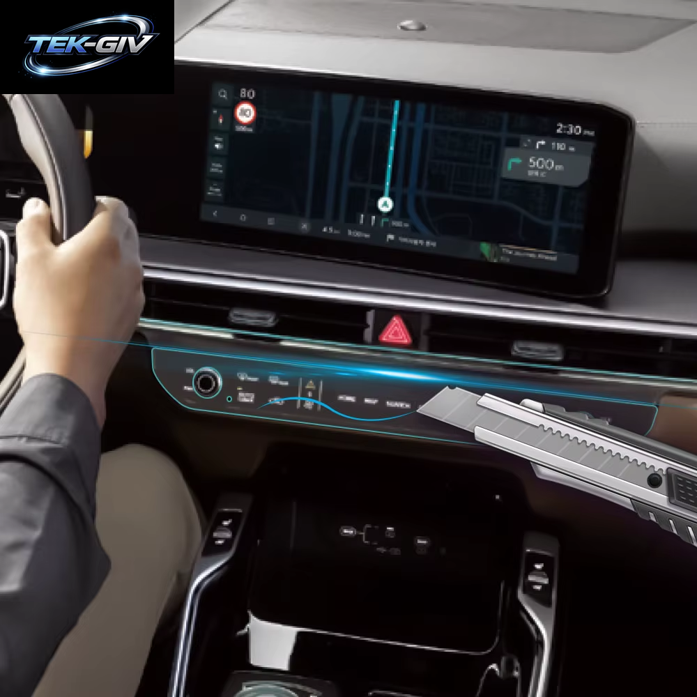 Auto-Klimaanlagen-Panel-Folie, Schützend, Für Kia Sorento 2024, Ac-Bildschirm, Aufkleber, Hd-Nano-Schutz, Zubehör