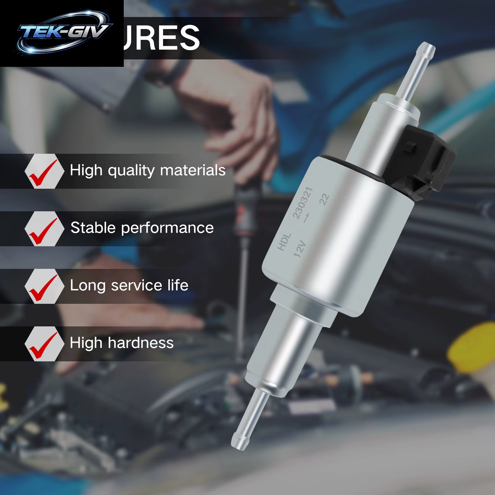 Auto Diesel Heizung Öl Kraftstoff Pumpe 12V 24V 22ML Geräuscharm Luft Heizung Parkplatz Kraftstoff Pumpe Puls Dosierung Gas Inline Kraftstoff Pumpen 2/5/8KW
