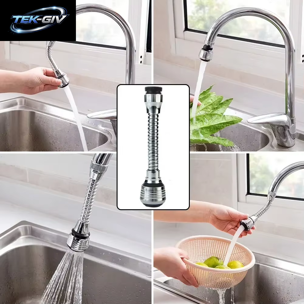 Wasserhahn-Sprühgerät, Extender, Zwei Wasserauslassmodi, Belüfter, Verstellbare Düse, Auslauf-Set Für Küchenarmaturen, Wassersparend