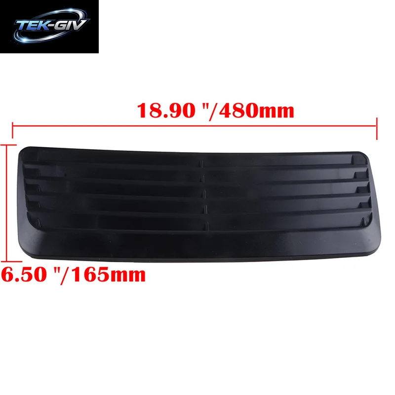 Rhyming 1 Stück Schwarz/Kohlefaser-Optik Universeller Auto-Lufteinlass-Spoiler Für Motorhaube, Dekorativ Für GMC Ram Honda Kia Volkswagen