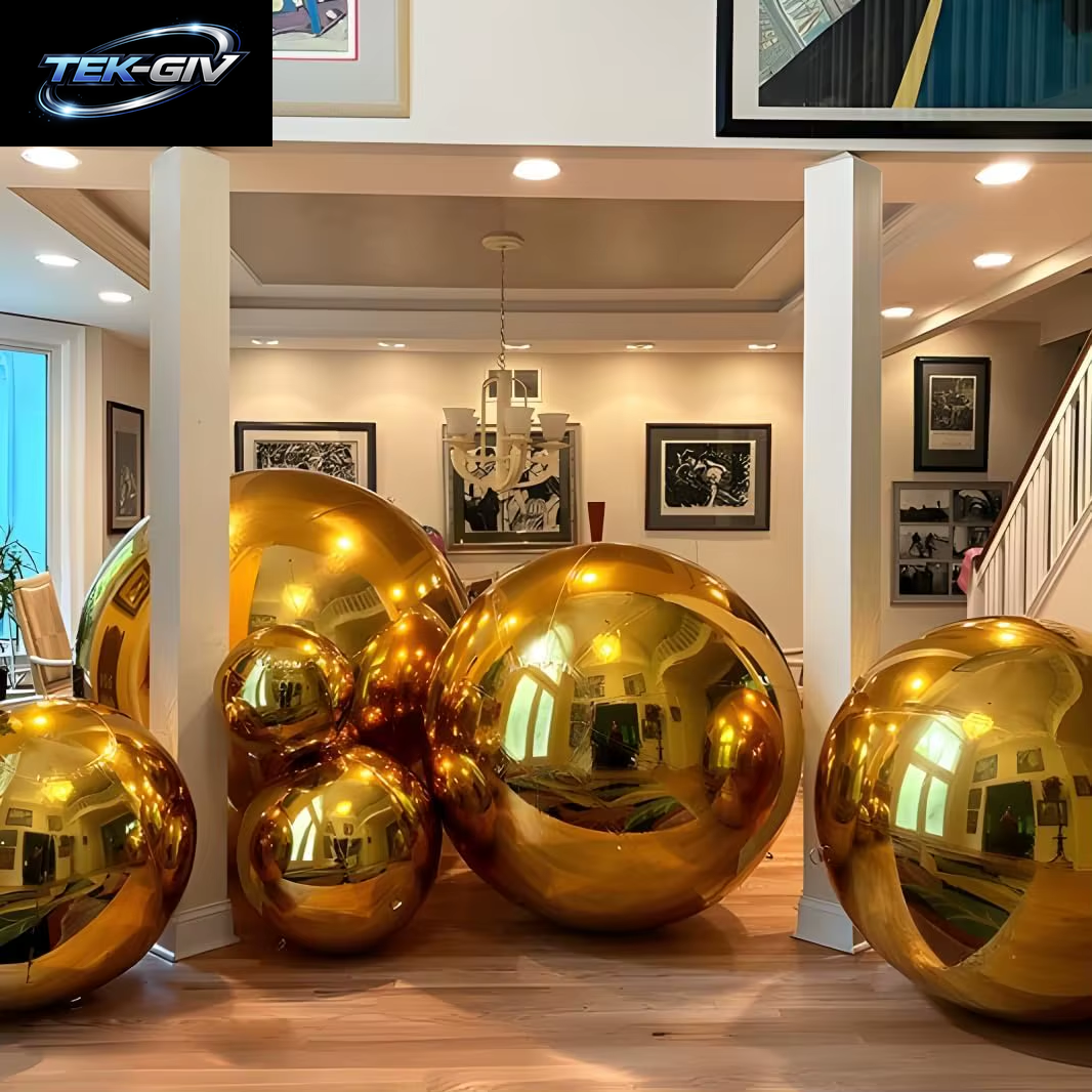 10-70 Zoll Gold 4D Runder Folienballon Riesige 4D Rot Silberfolie Helium Luftballons Für Geburtstagsfeier Hochzeit Babyparty Deocr Gl