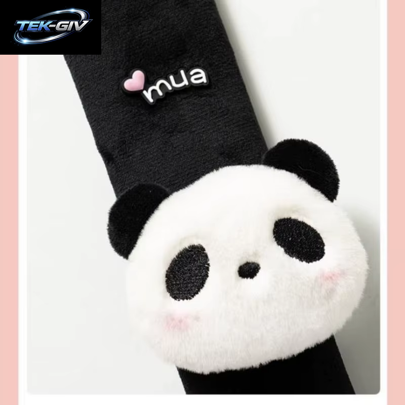 Panda Auto Sicherheits Gurt Schulter Schutz Niedlichen Rucksack Schulter Schutz Dekorative Plüsch Puppe Auto Zubehör Innen Frau
