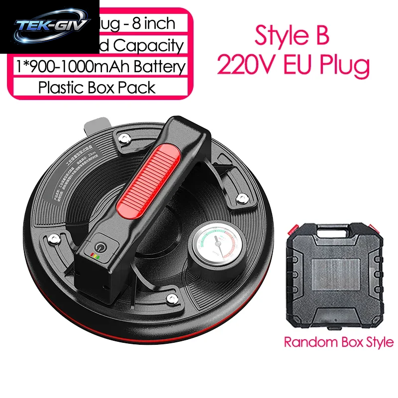 6/8/9 Zoll Elektrischer Vakuum-Saugnapf Industriequalität Hochleistungs-Glas- Und Fliesenheber Baumaterialien Hebewerkzeuge 100-220KG