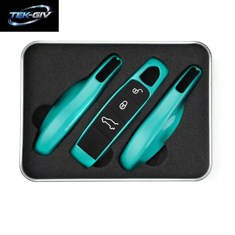 Auto Smart Remote Key Case Fob Abdeckungen Set Shell Für Porsche Panamera Spyder Carrera Macan Boxster Cayman Cayenne 911 970 981 991
