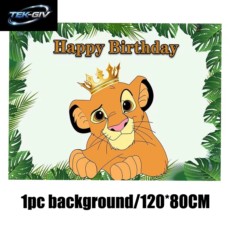 Disney Der König Der Löwen Geburtstag Party Dekoration Neue Teller Tassen Servietten Tischdecke König Löwe Geburtstag Ballon Party Favor Ballon