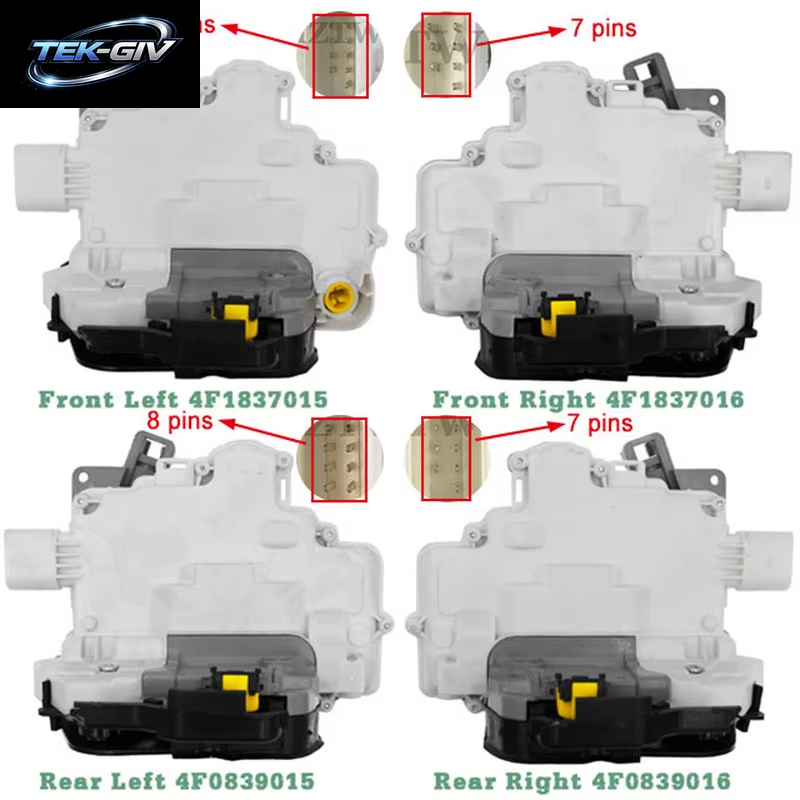Türverriegelungsaktuator Vorne Hinten Links Rechts 4F 1837015 G 4F 1837016 4F 0839015 4F 0839016 Für AUDI A3 A6 8P1 8P7 C6 A8 R8 Für SEAT Exeo