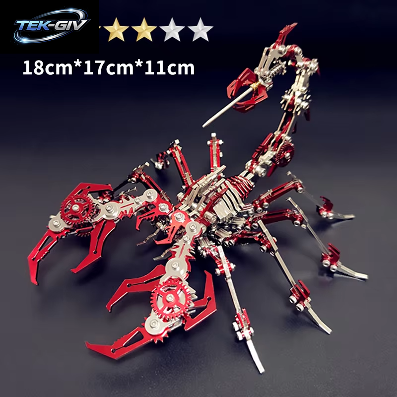 Skorpion-Modellspielzeug Aus Edelstahl – Mechanisches 3D-Puzzle, Diy-Montageset, Kreatives Geschenk Für Erwachsene Und Kinder, 380 G