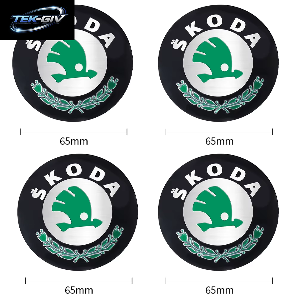 56/60/65/68 MM Auto Rad Center Hub Caps Aufkleber Reifen Felge Abdeckungen Für Skoda S Logo Octavia Fabia 2 Superb 2 Kamiq VRS VII Kodiaq