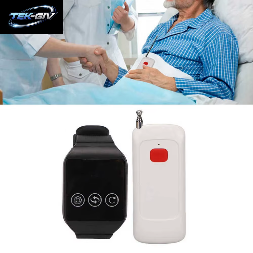 Wireless Caregiver Pager Wireless Nurse Call System Alarm Knopf Wasserdicht Für Heim Krankenhaus