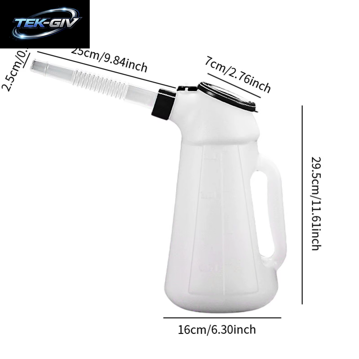 1,2 L/2 L/3 L/4 L/5 L Öl-Messbehälter, Öl-Spender-Dose Mit Auslauf Zum Schmieren Von Automaschinen, Heimfahrzeugen, Auto-Ölkrug