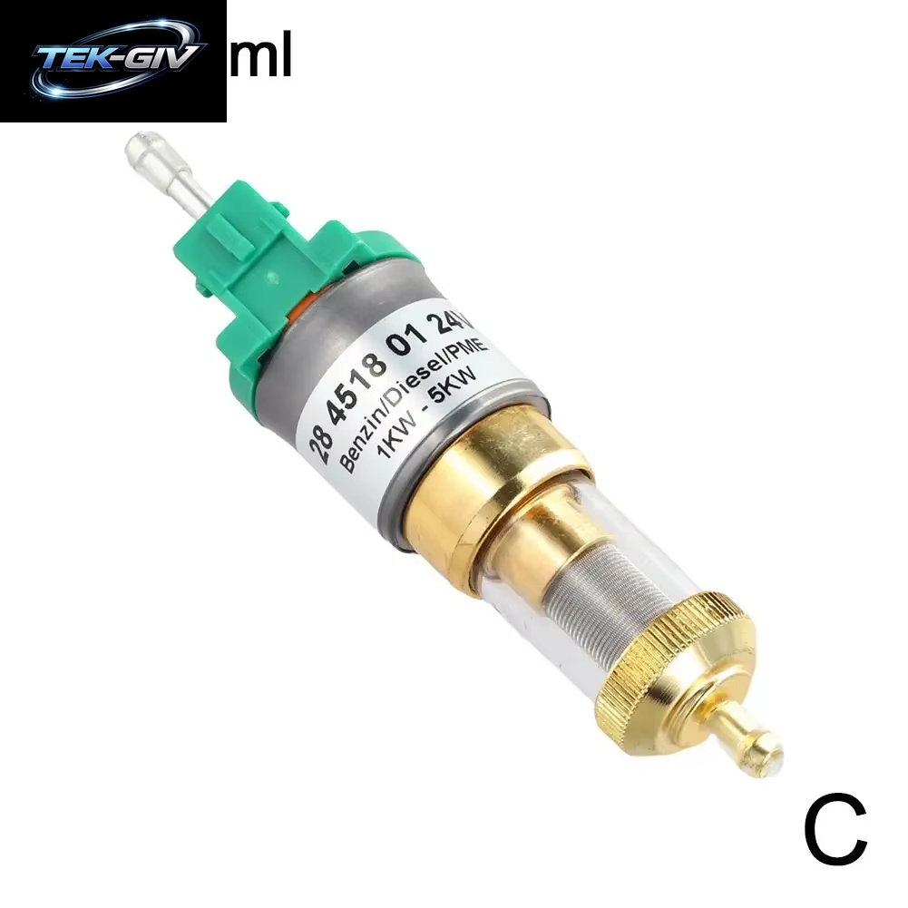 22ML/28ML Stille Kraftstoff Pumpe Universal Ultra Ruhig 12V/24V Auto Zubehör Kraftstoff Metall Pumpe Diesel Heizung Pumpe 5KW Auto Air Hea P8W6