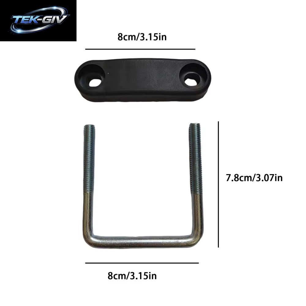 Dacht Räger Klemmen Gepäckträger Zubehör Werkzeuge Dachbox U-Bolzen Klemmen Metall U-Halterung Clips Mit Konter Muttern Abnehmbare Stange