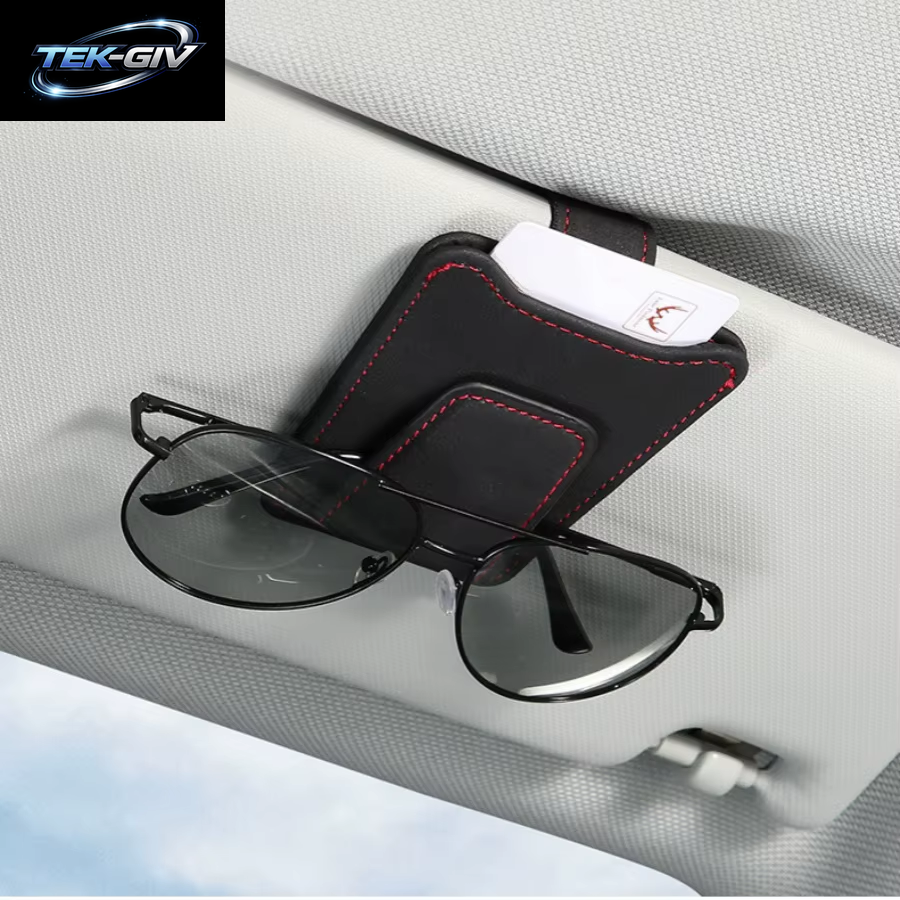 Sonnenbrillenhalter Für Auto-Sonnenblende, Wildleder, Brillen, Brillenaufhänger, Clip, Auto-Sonnenbrillenhalter, Ticket-Karten-Clip, Zubehör