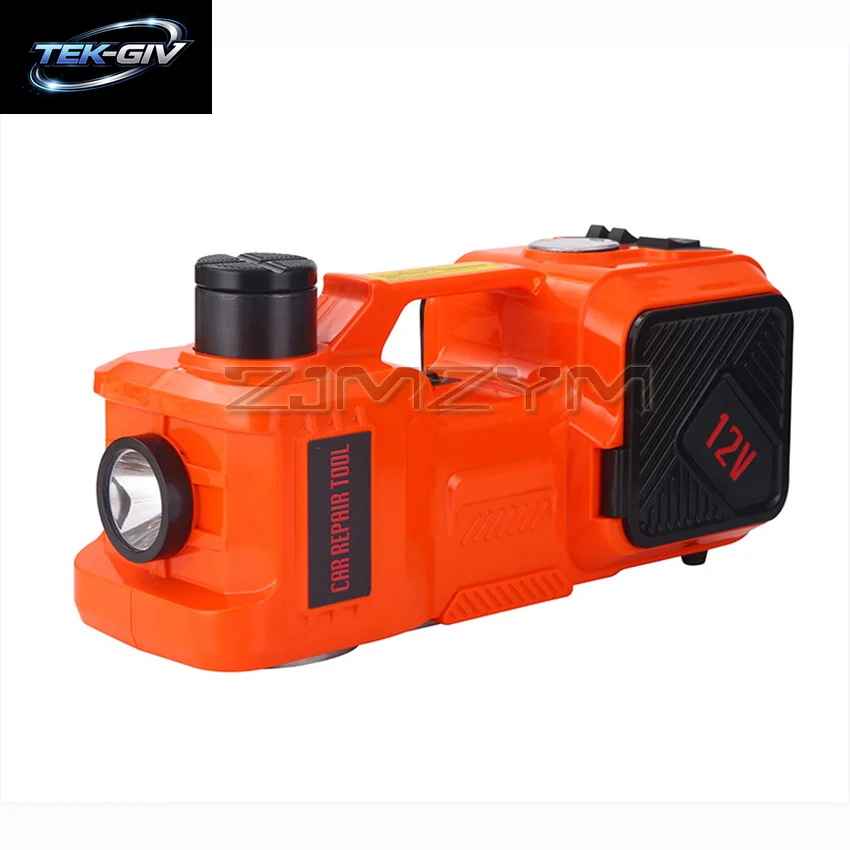 5 Tonnen 4-In-1-Auto-Bodenheber, Elektrischer Hydraulischer Autoheber, 12 V, Mit Luftpumpe, Led-Licht Für Auto-Lkw-Reifenreparaturwerkzeug
