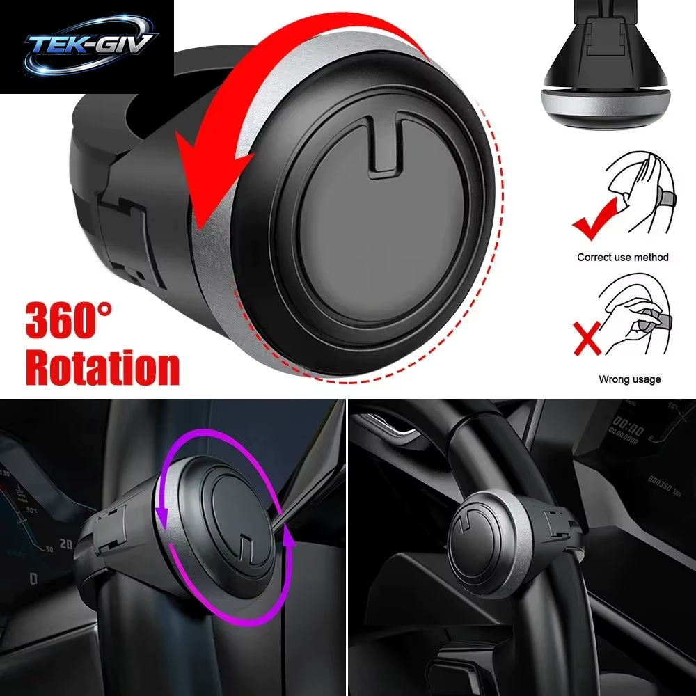 Langlebige Auto Lenkrad Booster Ball Arbeitsersparnis Drehen Spinner Knopf Lager Power Griff Halter Auto Universal Zubehör