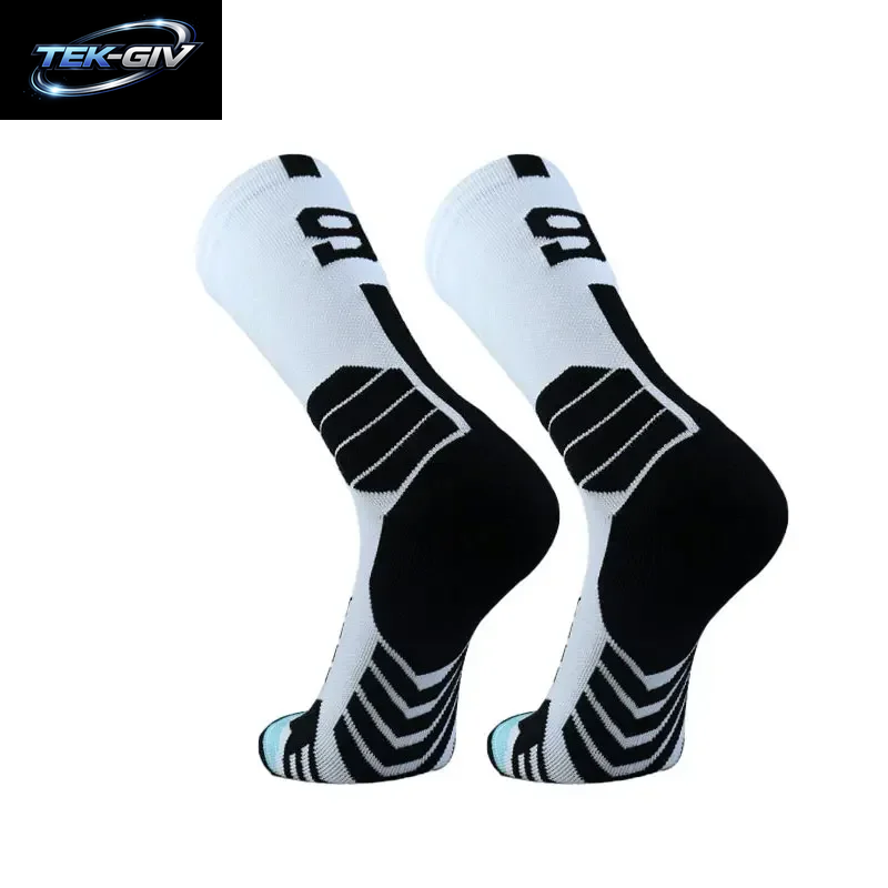 Hochwertige Elite-Basketballsocken Kompressionssocken Für Herren Mit Nummerierung Erwachsene Frottee-Sohle Outdoor-Sportsocken Unisex