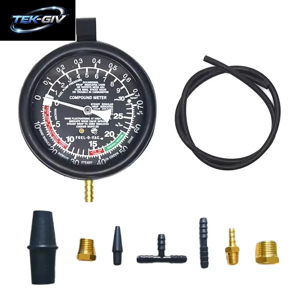 Motor Vakuum Druck Tester Auto Motor Vakuum Kraftstoff Pumpe & Vakuum Tester Gauge Vergaser Druck Diagnose Leckage Tester