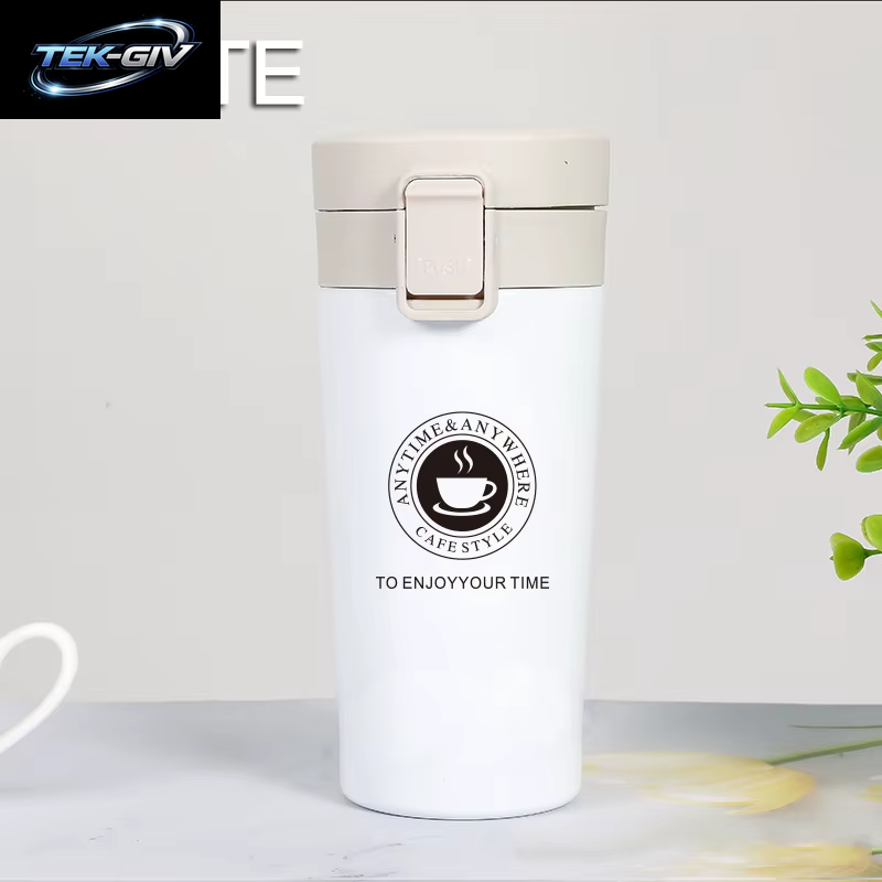 0,5 L Thermobecher, Doppelwandig, Edelstahl 304, Kaffeetasse, Isolierflasche, Thermoskanne, Wasserflasche, Tee, Kaffee, Auslaufsicherer Thermosbecher