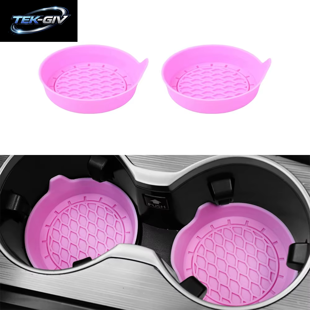 Universal 8 Cm Weiche Silikon Auto Tasse Untersetzer Anti-Slip Tasse Halter Wasserdicht Sieben-Proof Spill Untertasse Auto Innen Zubehör