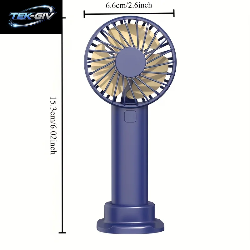 USB Mini-Handventilator Mit Starkem Wind, Tragbar, Leise, Wiederaufladbar, Desktop-Luftkühler Mit Telefonhalter, Kühlventilator Für Reisen Im Freien