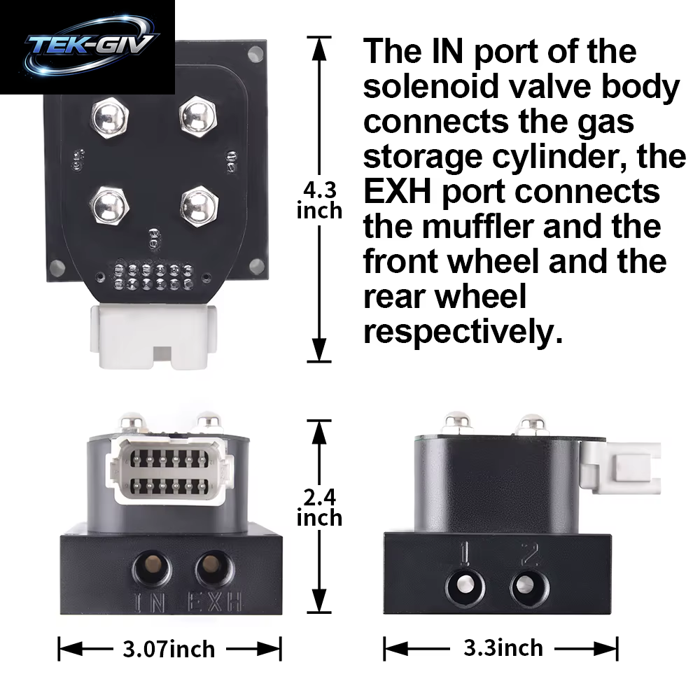 12V Magnetventil Air Ride Suspension Manifold Valve 0-200Psi Pneumatischer Stoßdämpfer Für Auto Fast Control Fbss