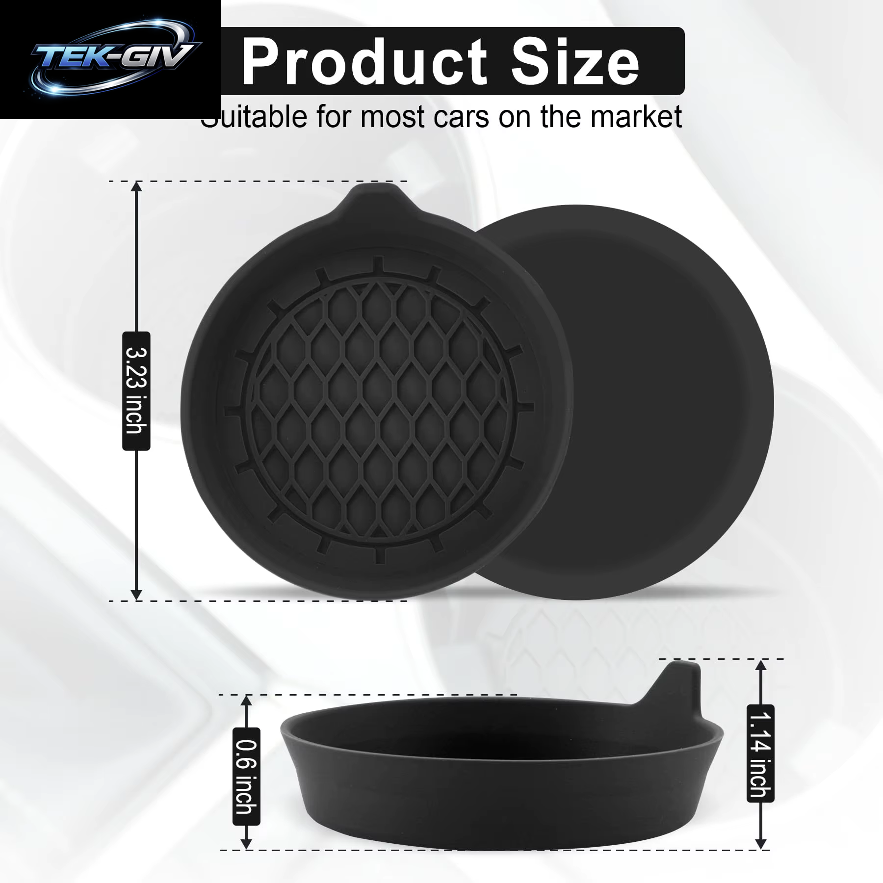 Universal 8 Cm Weiche Silikon Auto Tasse Untersetzer Anti-Slip Tasse Halter Wasserdicht Sieben-Proof Spill Untertasse Auto Innen Zubehör