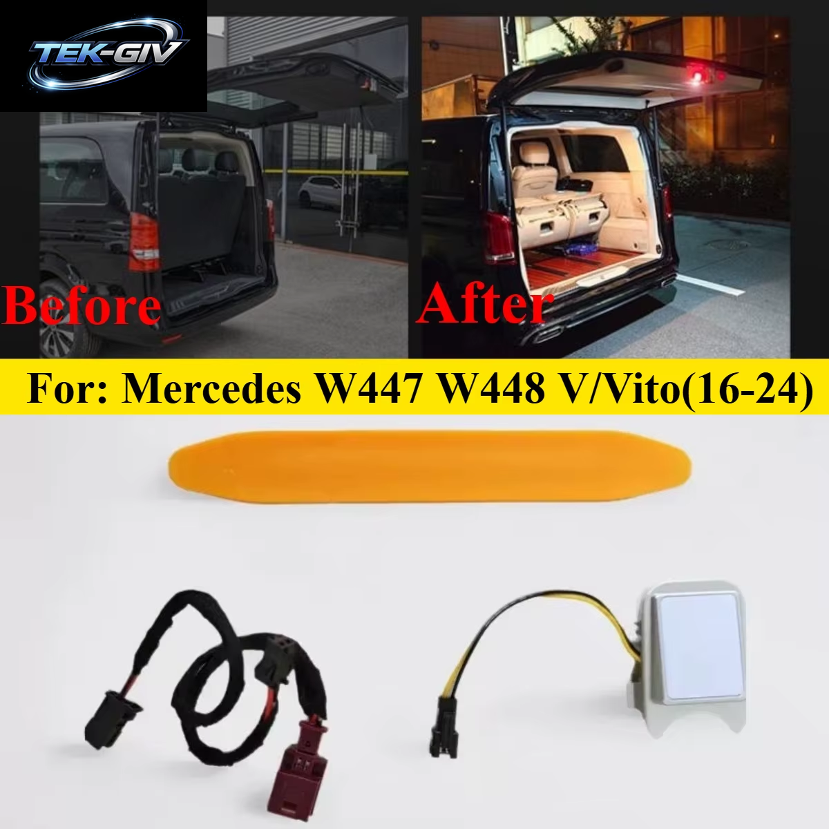 Refit Kofferraumbeleuchtung Für Mercedes Benz 2016 – Jetzt Vito W447 W448 Lichter Fach Kofferraum Kofferraum Lichter Auto Weiße LED