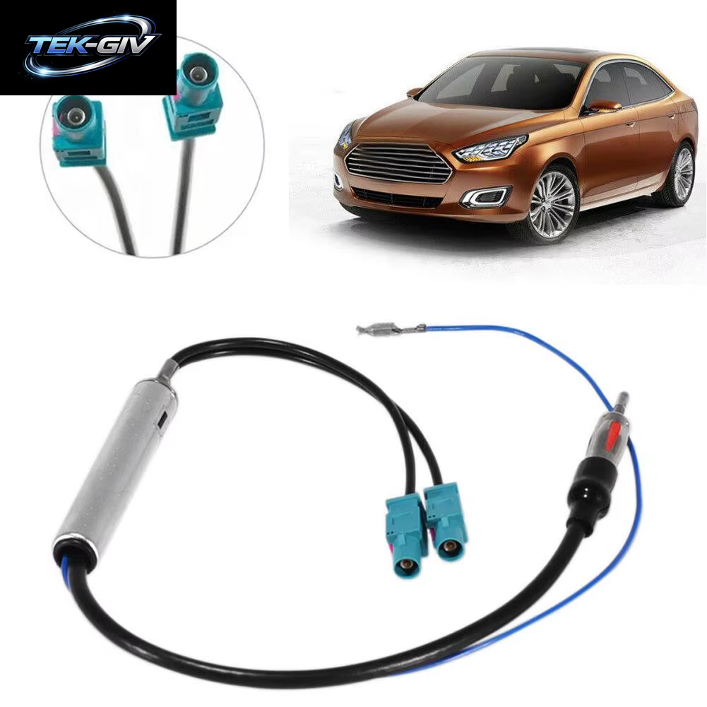 Auto Spezielle Radio Antenne AM/FM Audio Radio Signal Verstärker Dual Fakra RF Radio Antenne Antenne Adapter Für AUDI 18,1 ZOLL