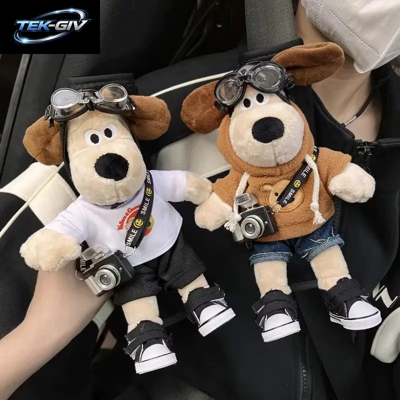 Auto-Sicherheitsgurt-Schulter-Ärmel, Ganzjährig, Universell, Niedlich Und Kreativ, Cartoon-Hund, Auto-Schulter-Schutz-Ärmel, Autozubehör