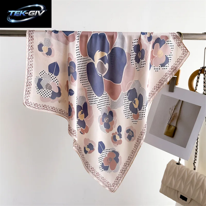 Luxus Neue Gedruckt Schals Frauen Seidenschal Frühling Und Sommer Blumen Dekorationen Kleine Krawatten Haarbänder Taschen Großhandel