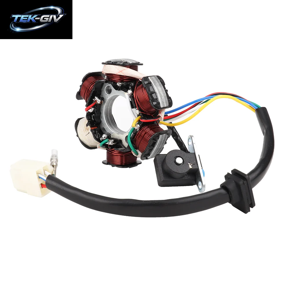 6-Spule 5-Draht-Magneto-Statorspule Passend Für 50 Cc, 70 Cc, 90 Cc, 110 Cc, 125 Cc ATV Go Kart Generator Magneto-Statorspule Statorspule