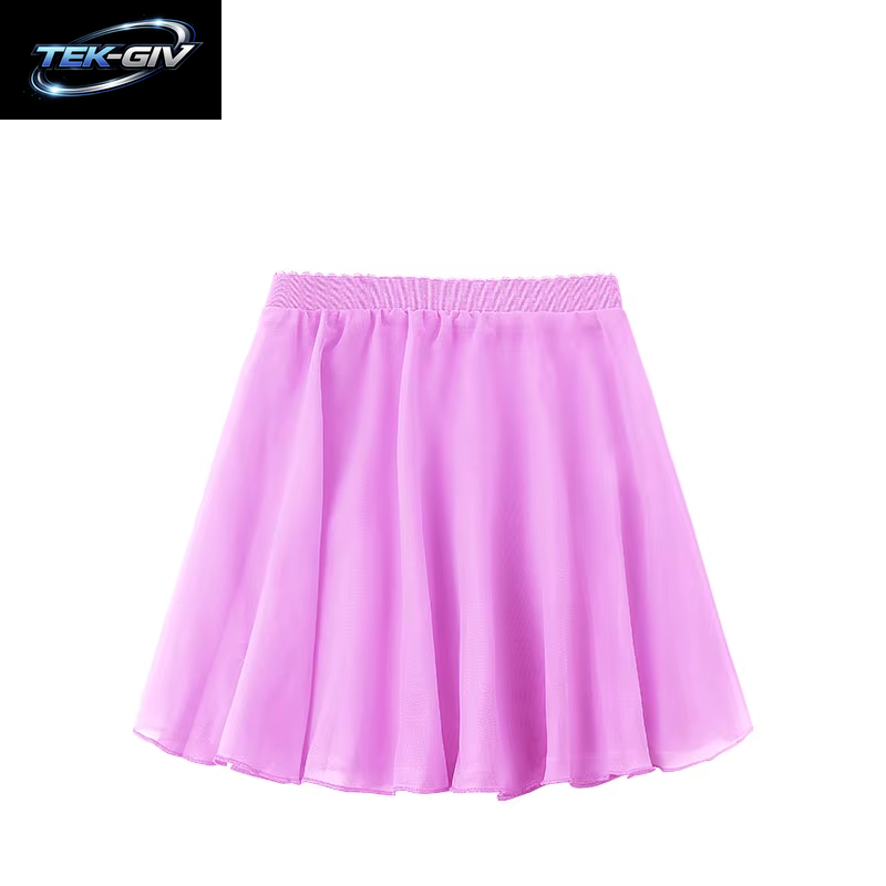 Ballettrock Für Mädchen, Tutu-Röcke Für Ballett, Tanz, Chiffon-Röcke, Elastische Taille, Kurzer Ballettrock Für Mädchen