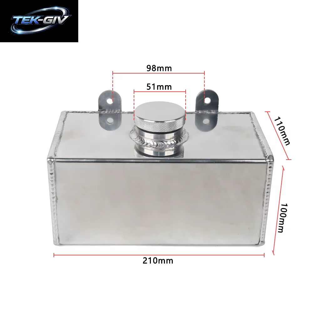 Aluminium Scheibenwaschflasche Ladeluftkühler Sprühtank Wasserbehälter NEW2L