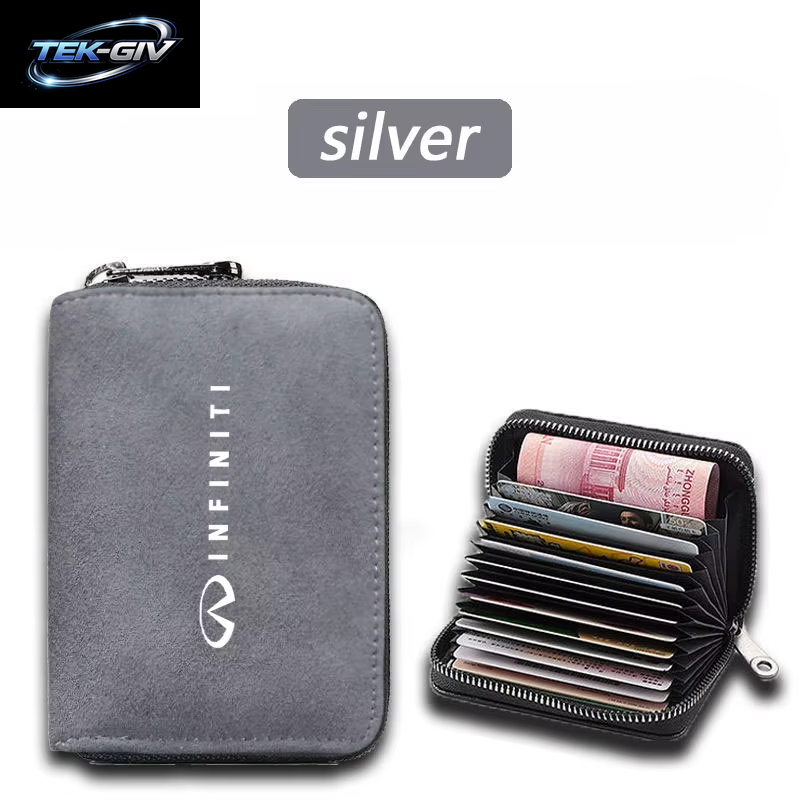 Horizontaler Reiß Verschluss Karten Halter Wildleder Schutz Tasche Für Infiniti Fx35 Q50 Q30 Esq Qx50 Qx60 Qx70 Ex Jx35 G35 G37 Ex3 Zubehör